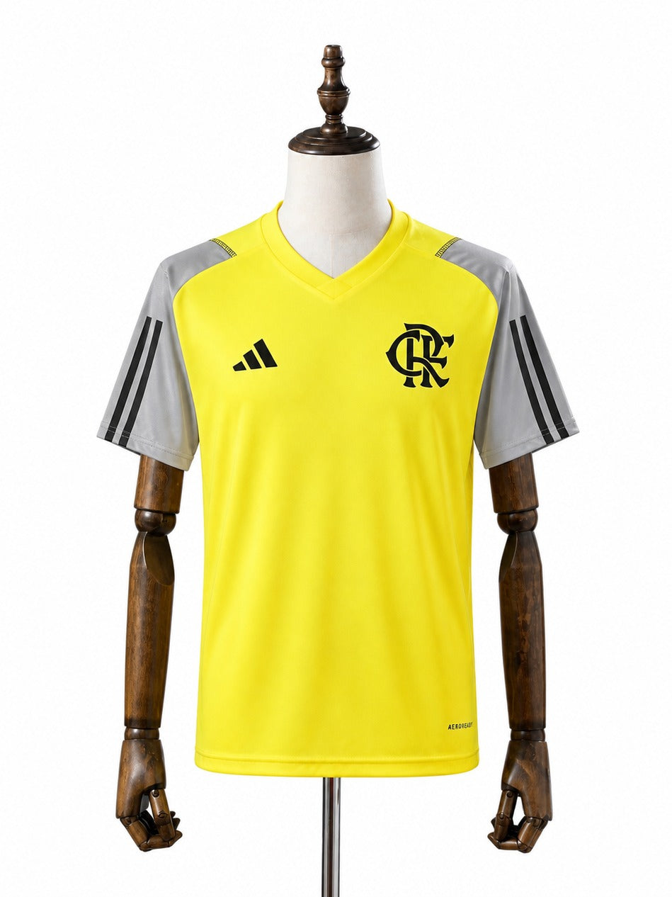 24/25 Flamengo Training Wear Yellow Jersey mannequin view 1 white background Passos Sports