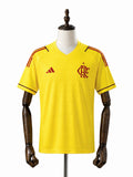 25/26 Flamengo Limited Edition Goalkeeper Yellow Jersey mannequin view 1 white background Passos Sports