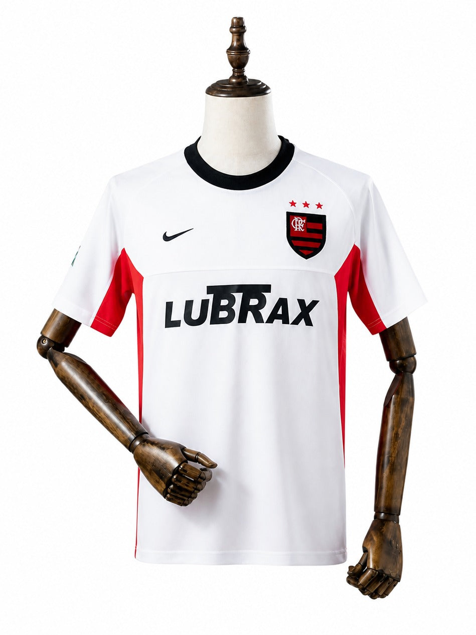 01/02 Flamengo Away Retro Soccer Jersey mannequin view 1 white background Passos Sports