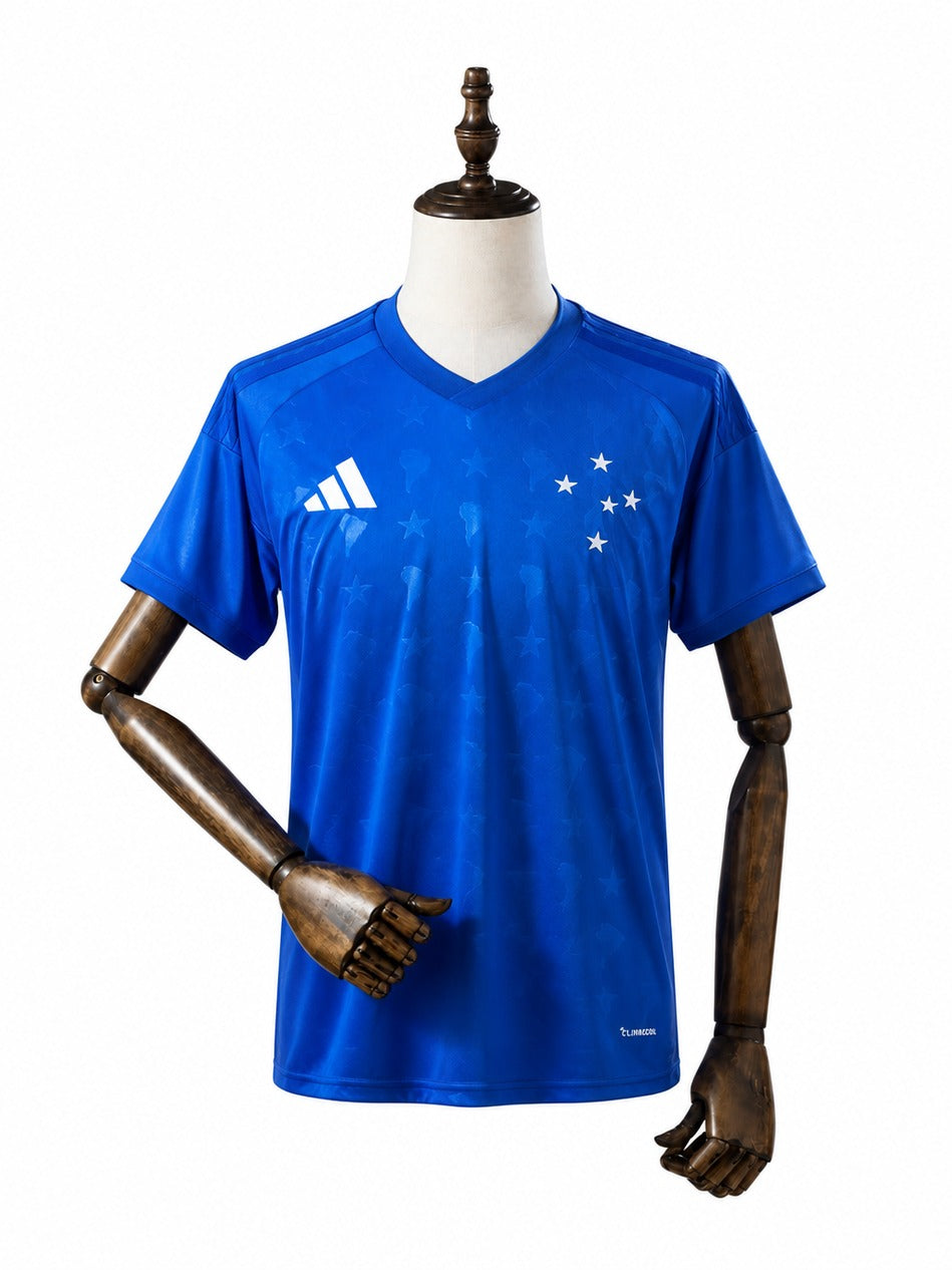 Cruzeiro 2026/27 Home Soccer Jersey mannequin view 1 white background Passos Sports