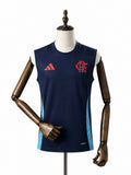 25/26 Flamengo training suit Blue vest Sleeveless football jersey mannequin view 1 white background Passos Sports