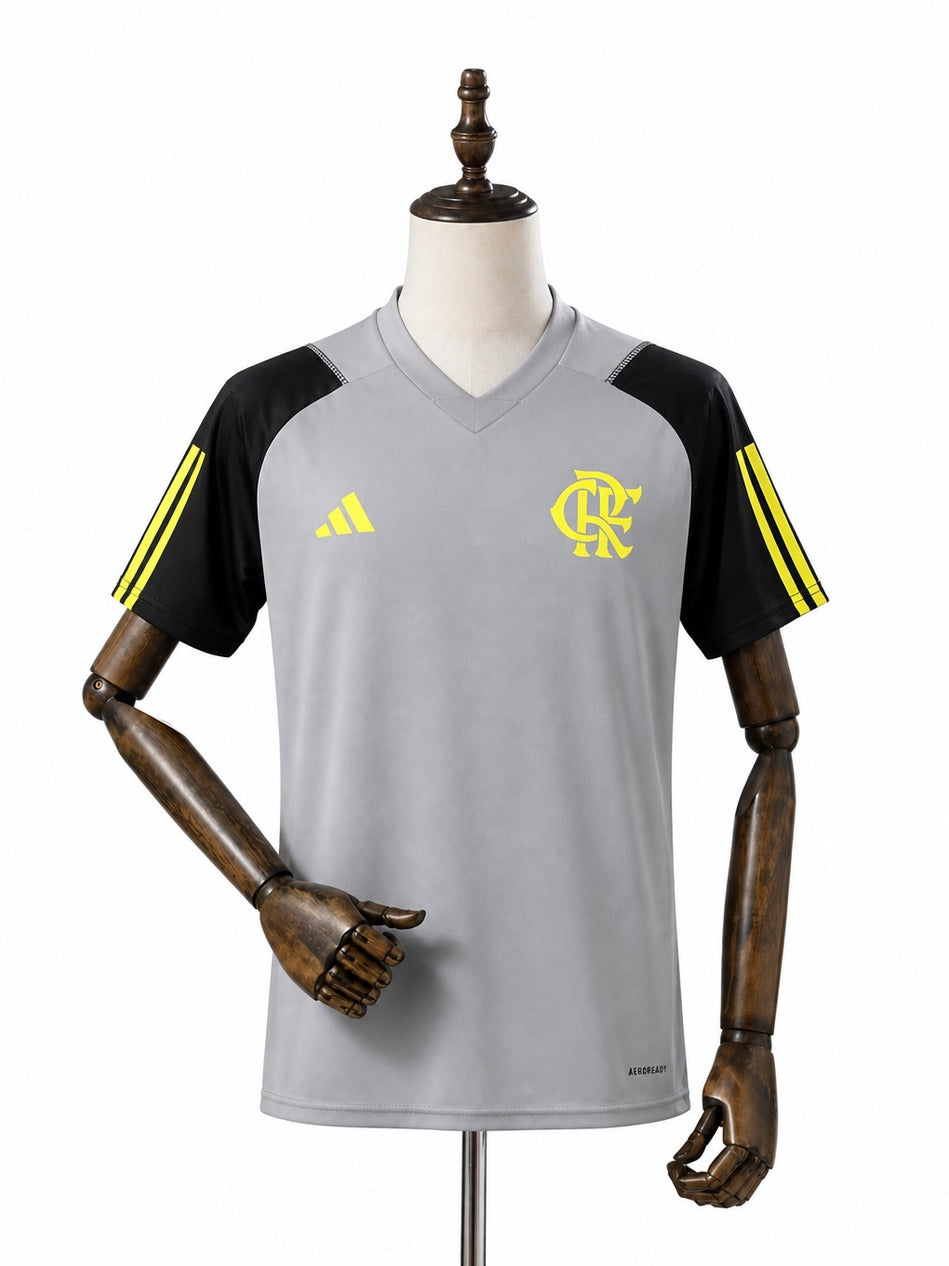 24/25 Flamengo Training Wear Gray jersey mannequin view 1 white background Passos Sports