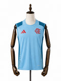 25/26 Flamengo Blue Vest Sleeveless Training Football Jersey mannequin view 1 white background Passos Sports