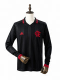 19/20 Flamengo Black Classic Edition Retro Long Sleeve Jersey mannequin view 1 white background Passos Sports