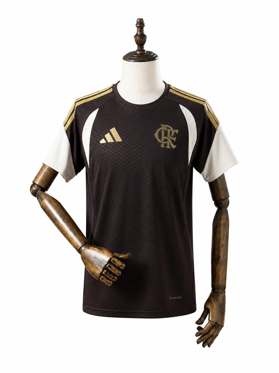 Flamengo 2026/27 Training Soccer Jersey Brown mannequin view 1 white background Passos Sports