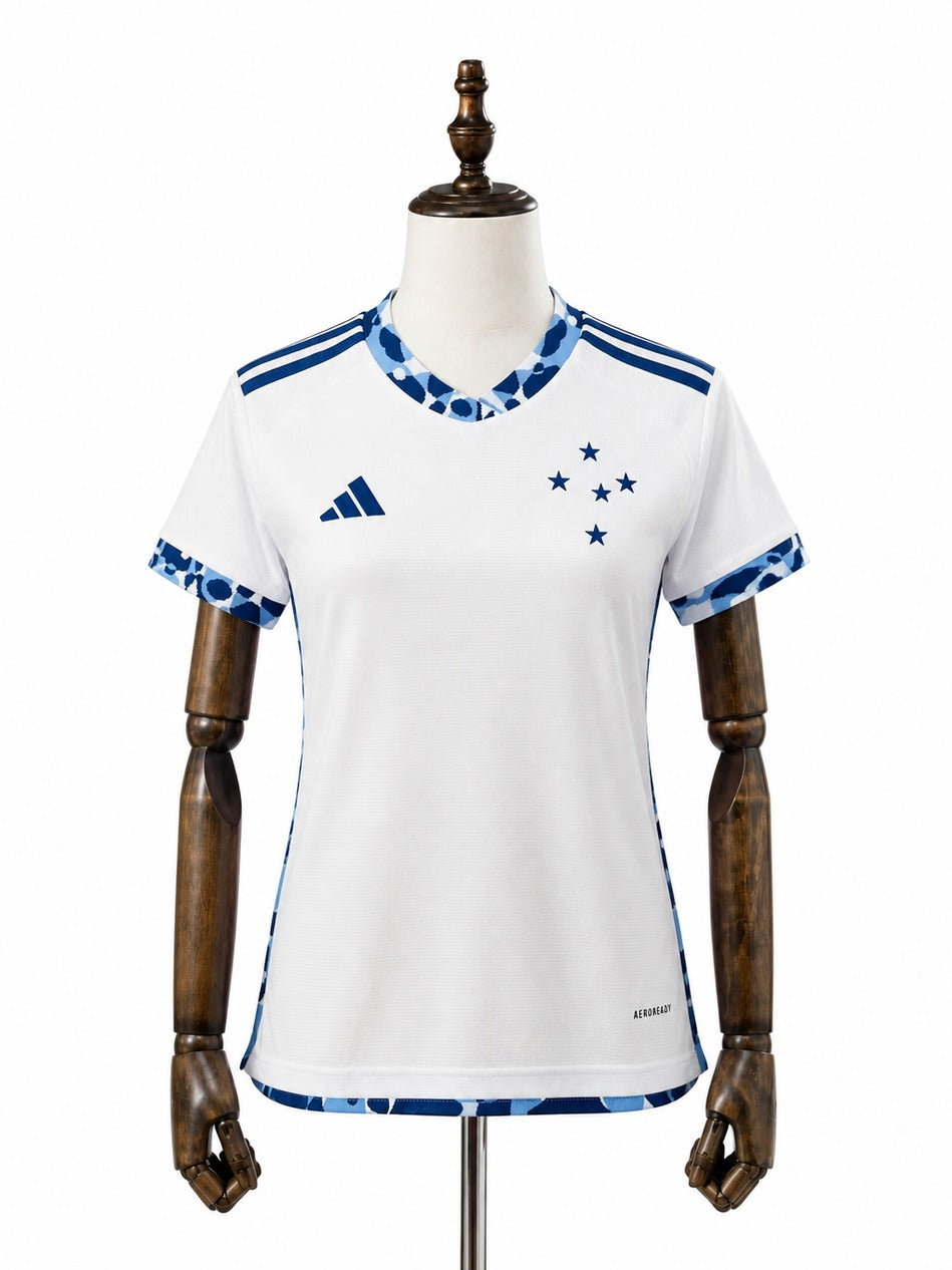 24/25 Cruzeiro Away Women Jersey mannequin view 1 white background Passos Sports
