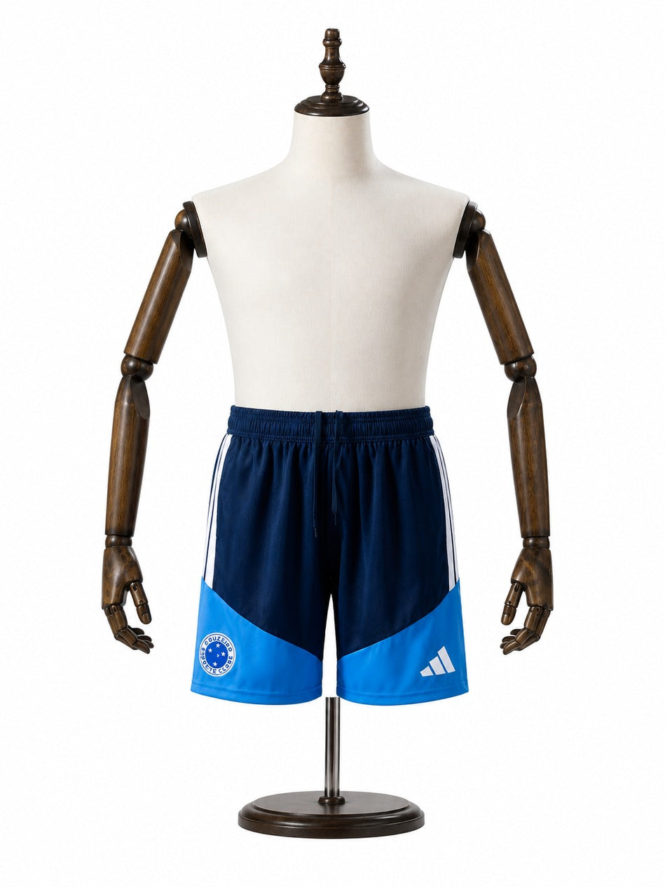 Cruzeiro 2026/27 Training Shorts Blue mannequin view 1 white background Passos Sports