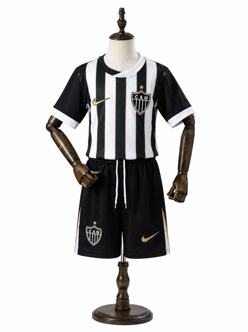 Atletico Mineiro 2026/27 Home Kids Kit mannequin view 1 white background Passos Sports