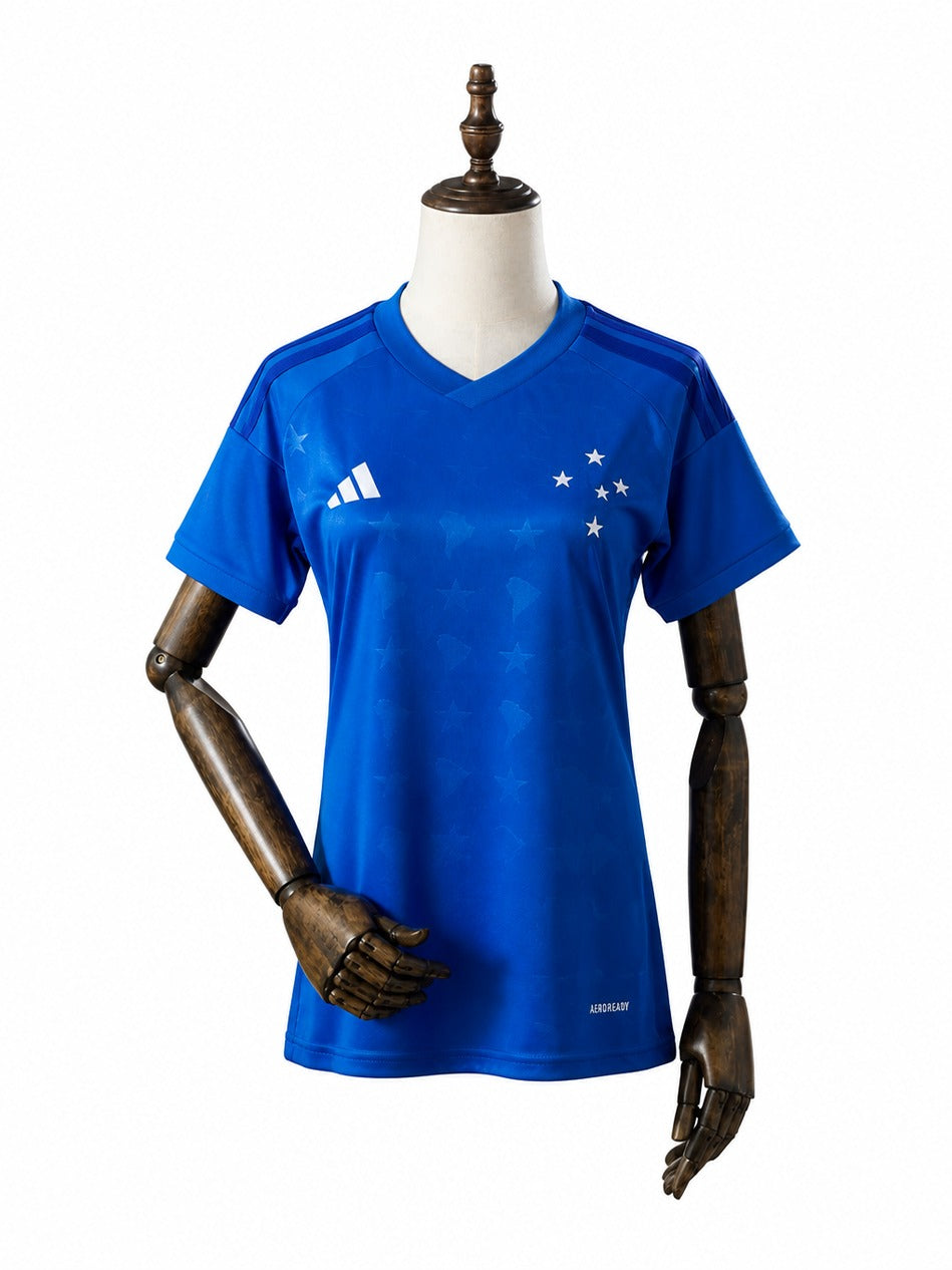 Cruzeiro 2026/27 Home Soccer Jersey Women’s mannequin view 1 white background Passos Sports