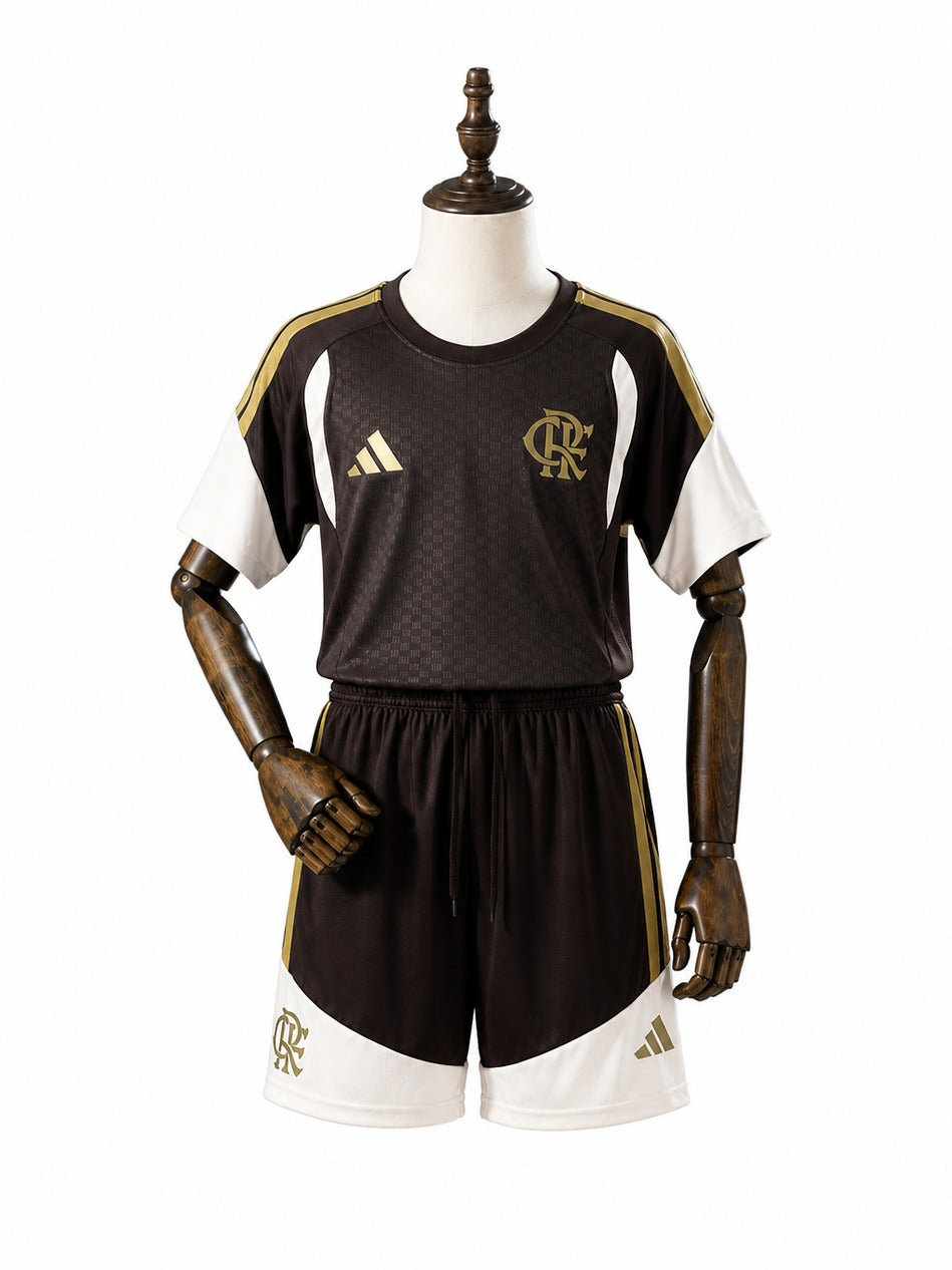 Flamengo 2026/27 Training Kids Kit mannequin view 1 white background Passos Sports