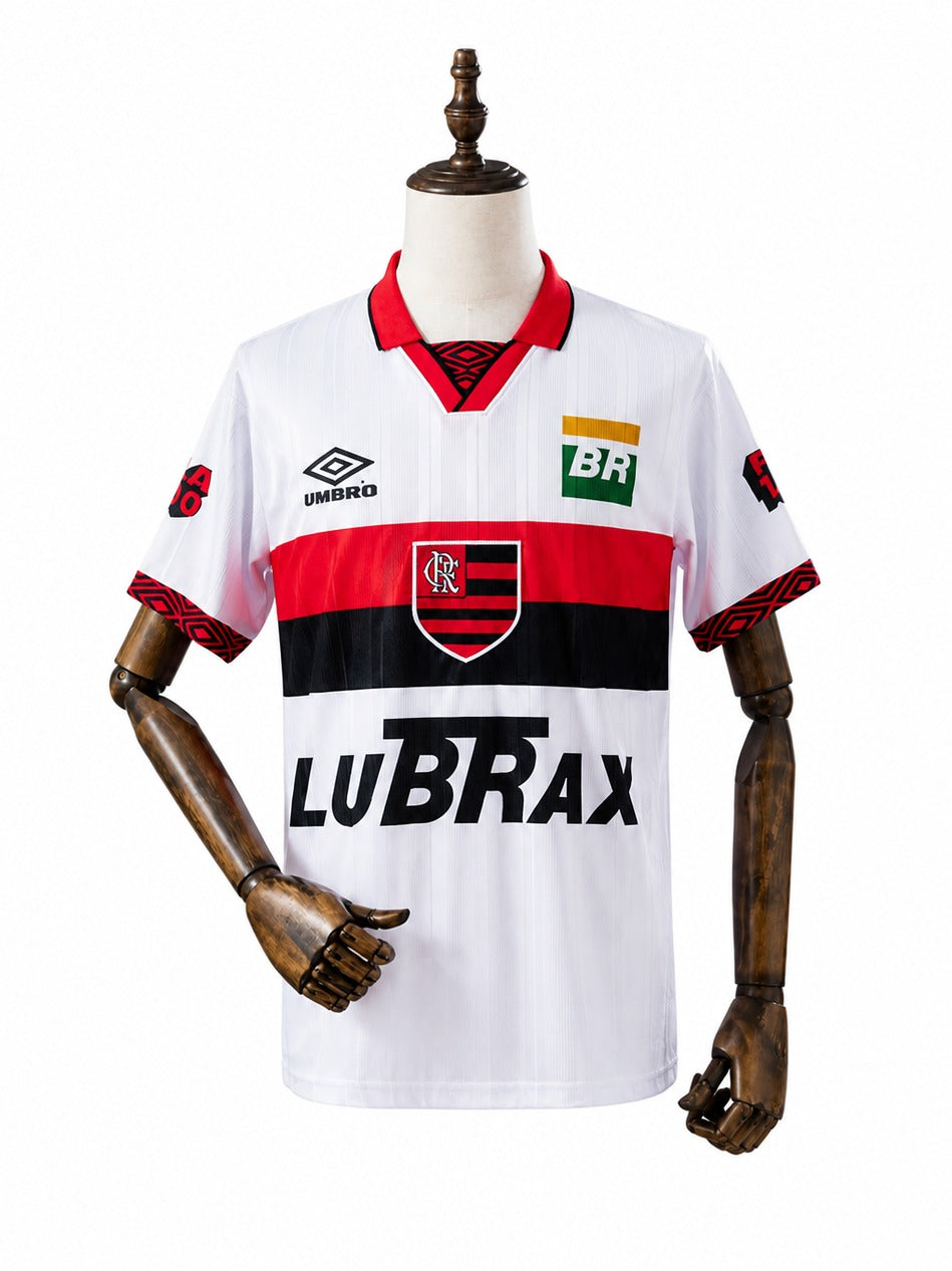 95/96 Flamengo Away Retro Soccer Jersey mannequin view 1 white background Passos Sports