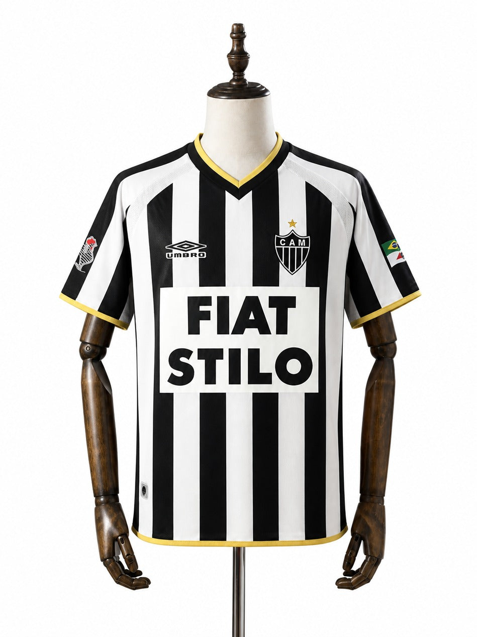03/04 Atletico Mineiro Home Retro Soccer Jersey mannequin view 1 white background Passos Sports