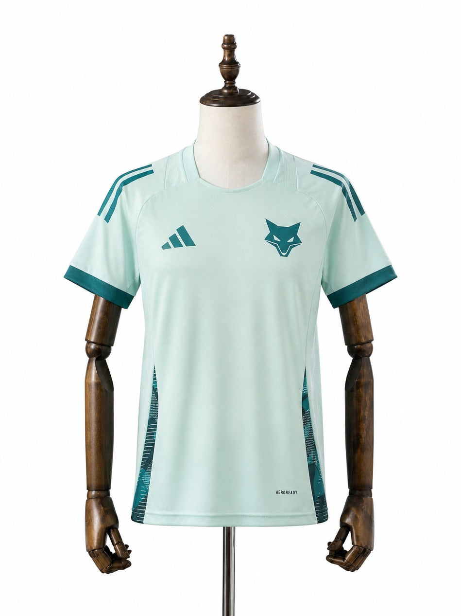 25/26 Cruzeiro Women Green Training Soccer Jersey mannequin view 1 white background Passos Sports