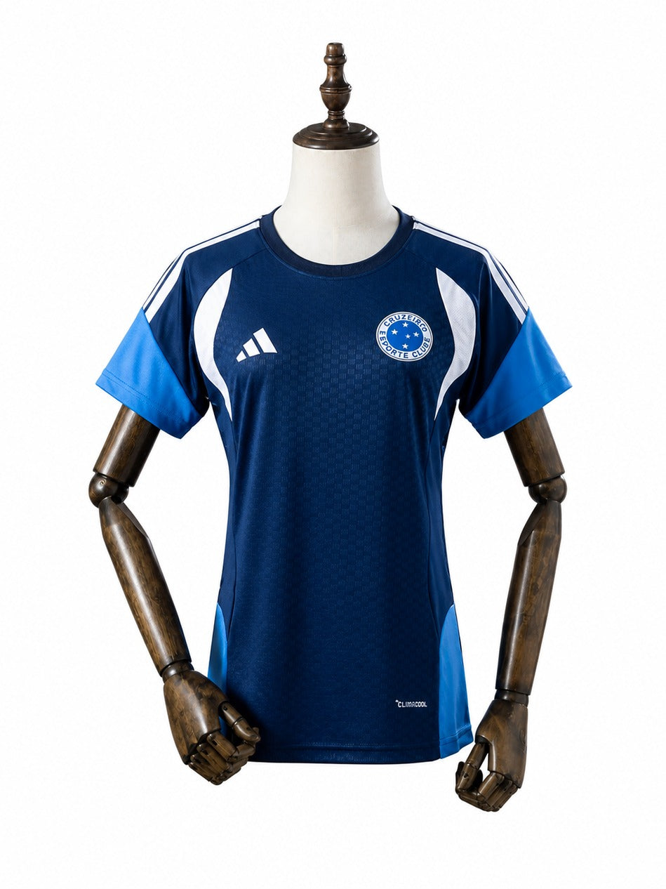 Cruzeiro 2026/27 Training Soccer Jersey Women’s Blue mannequin view 1 white background Passos Sports