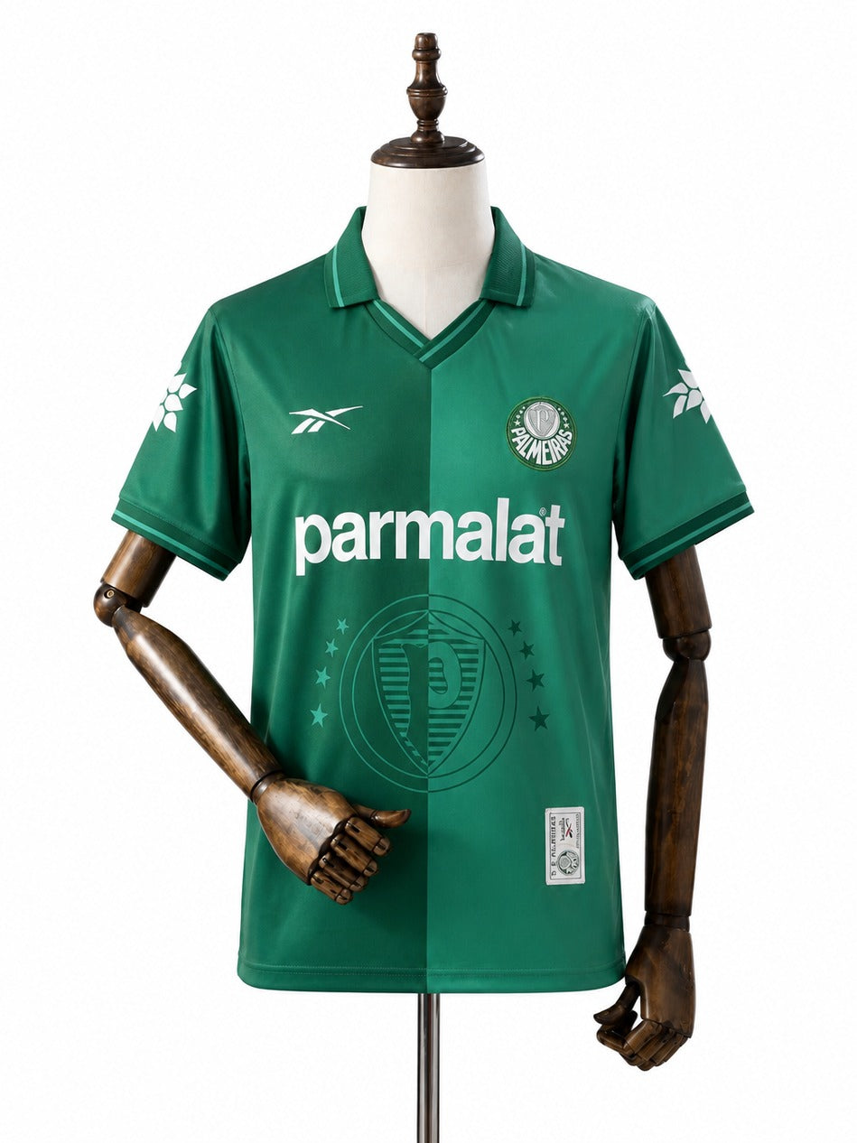 97/98 Palmeiras Home Retro Soccer Jersey mannequin view 1 white background Passos Sports