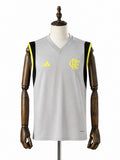 24/25 Flamengo Training Wear Gray Vest Sleeveless Football Jersey mannequin view 1 white background Passos Sports