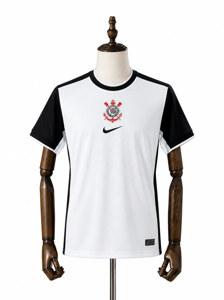 25/26 Corinthians home Soccer jersey standard mannequin white background Passos Sports image 1