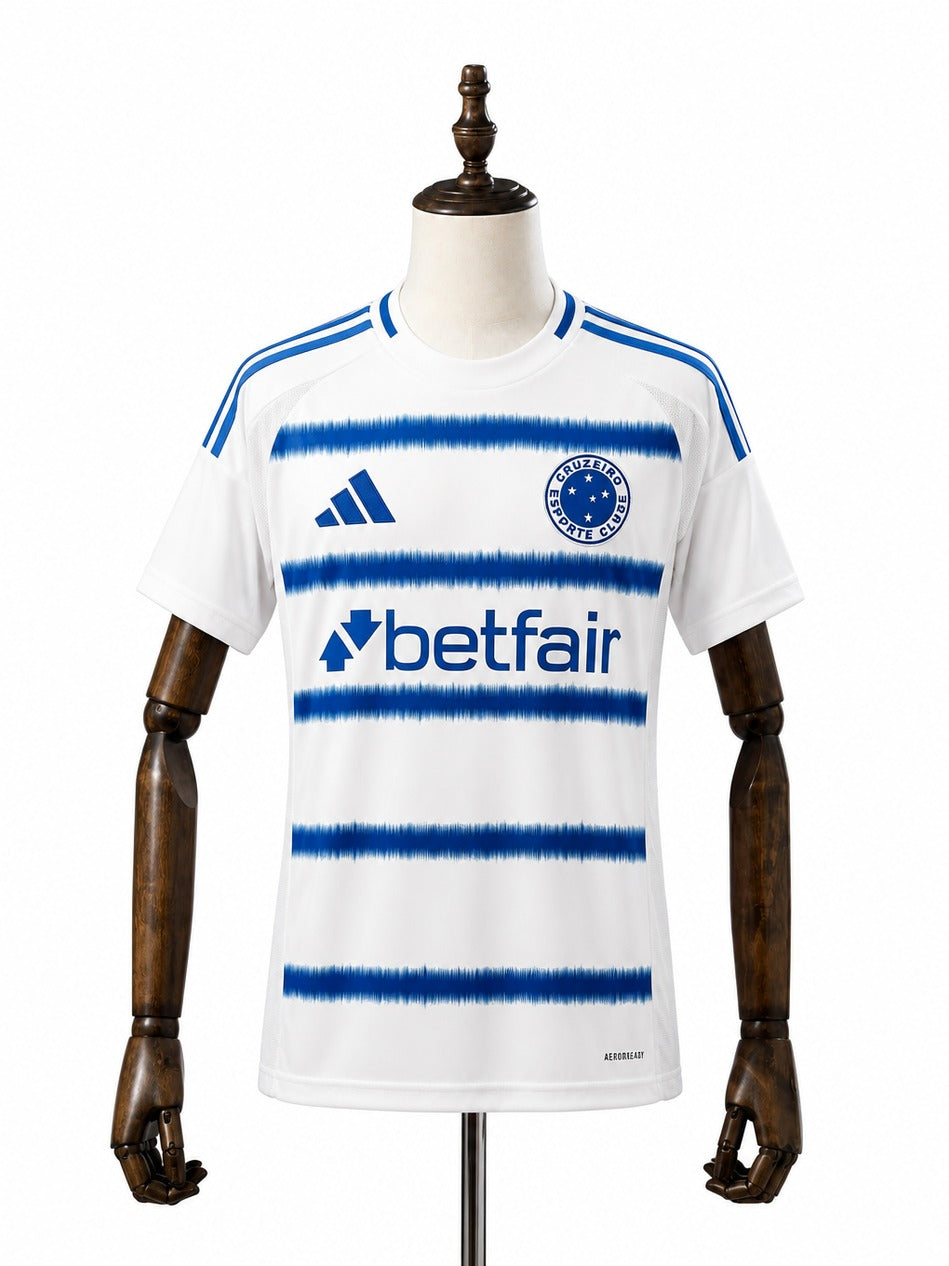 25/26 Cruzeiro away Soccer Jersey mannequin view 1 white background Passos Sports