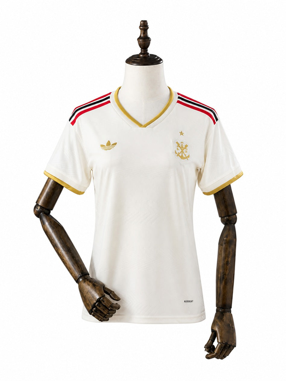 25/26 Flamengo Third Away Women Soccer Jersey mannequin view 1 white background Passos Sports
