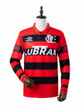 94/95 Flamengo Home Retro Long Sleeve Jersey mannequin view 1 white background Passos Sports