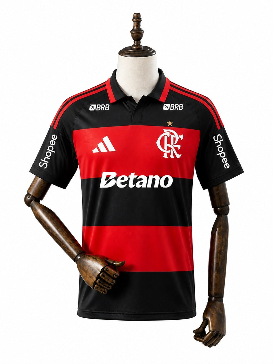 CR Flamengo Home Soccer Jersey 2026/27 mannequin view 1 white background Passos Sports