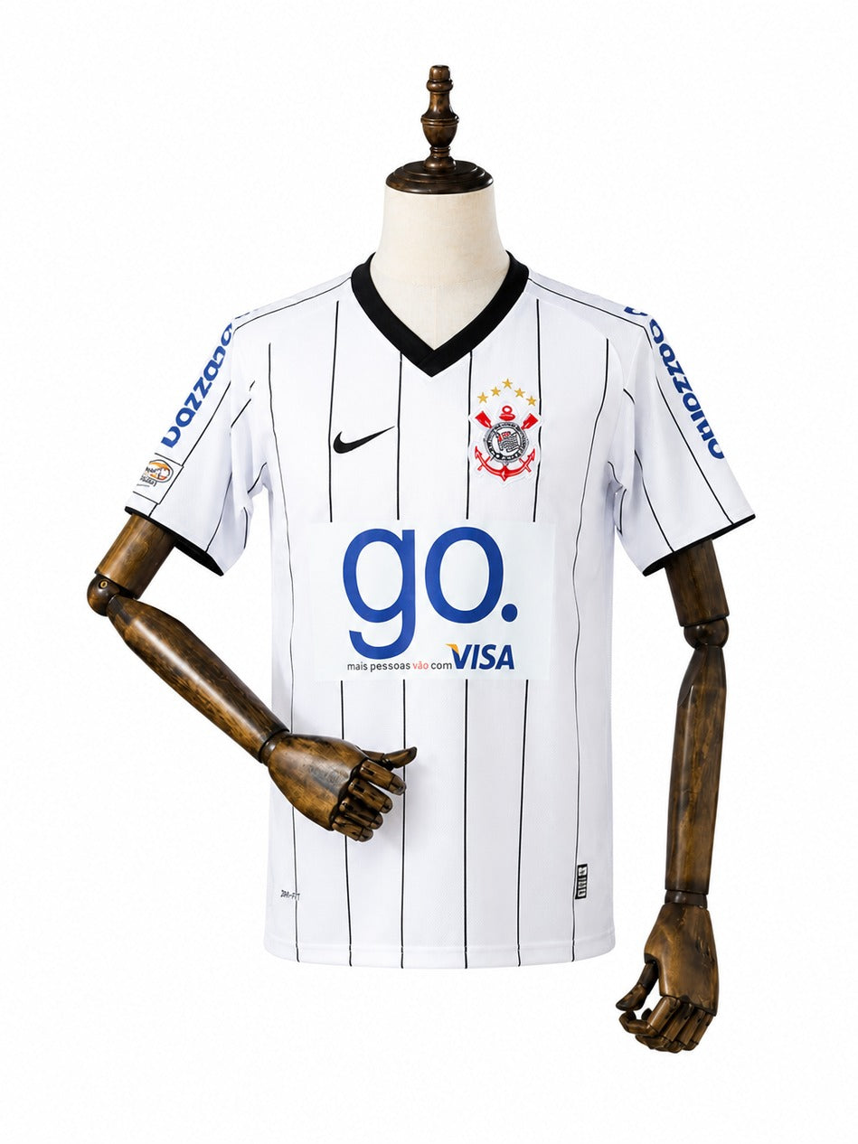 Corinthians 2009 Pre/Season Home Retro Jersey standard mannequin white background Passos Sports image 1