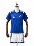 24/25 Cruzeiro Home Kids kit mannequin view 1 white background Passos Sports