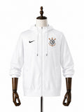 24/25 Corinthians White Windbreaker standard mannequin white background Passos Sports image 1