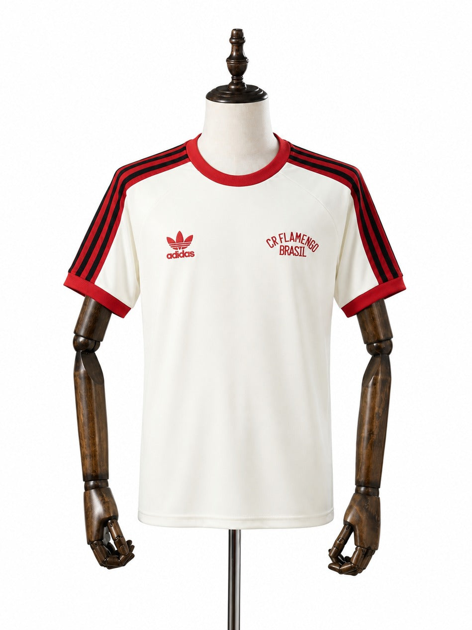 25/26 Flamengo Commemorative Edition white jersey mannequin view 1 white background Passos Sports