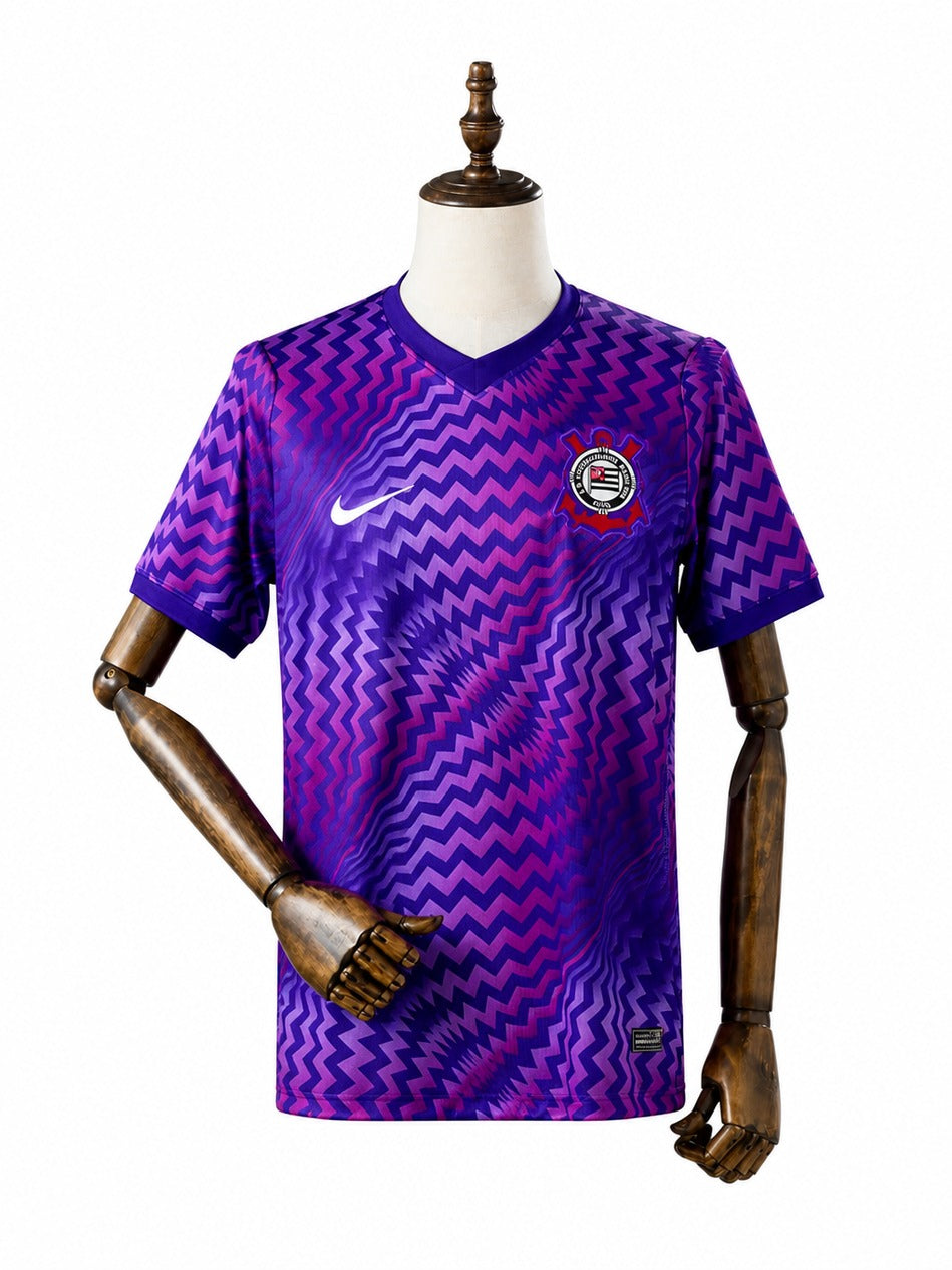 26/27 Corinthians GK Purple Jersey standard mannequin white background Passos Sports image 1