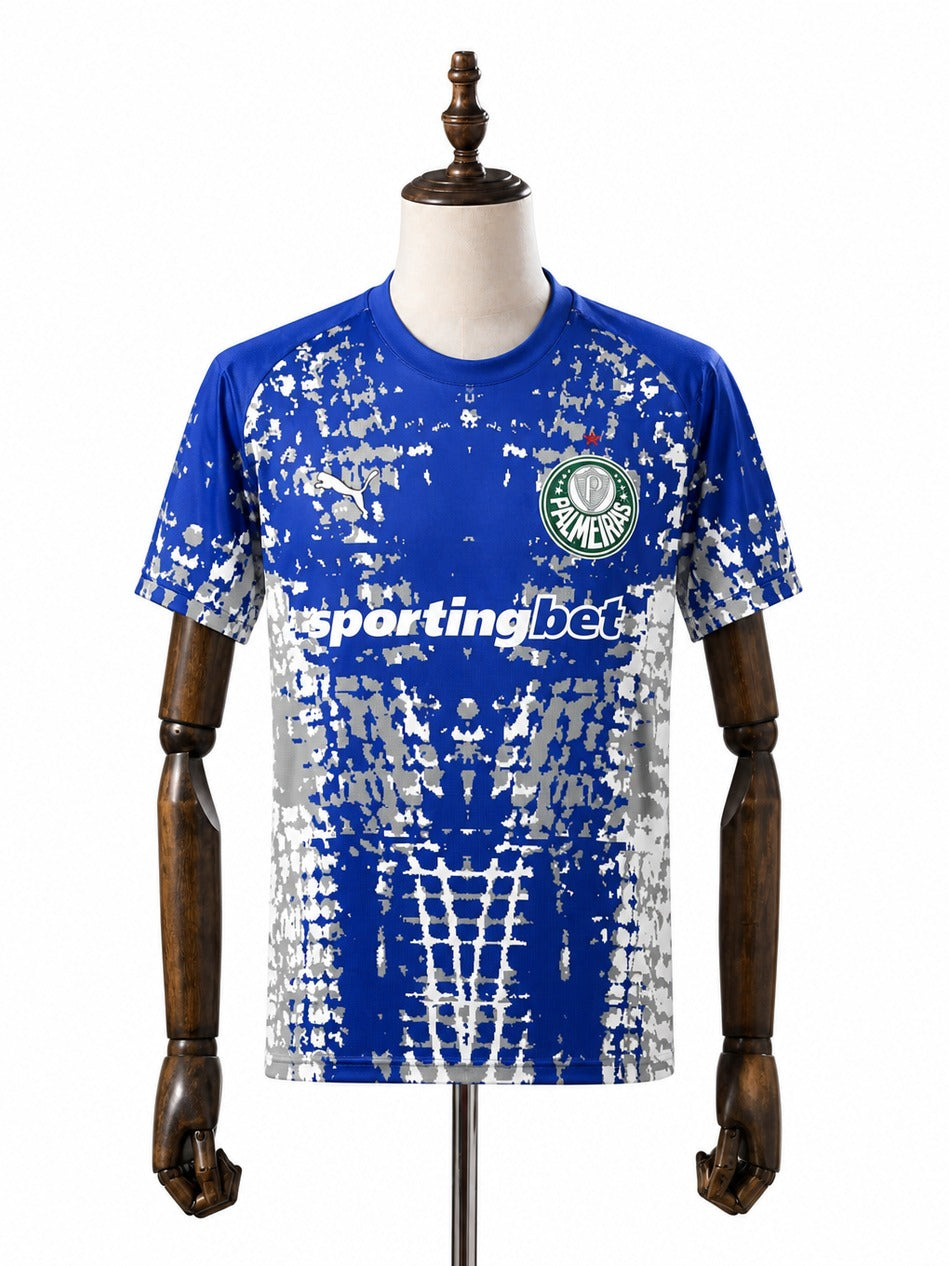 2026/27 Palmeiras Blue Goalkeeper Spider Edition Jersey mannequin view 1 white background Passos Sports