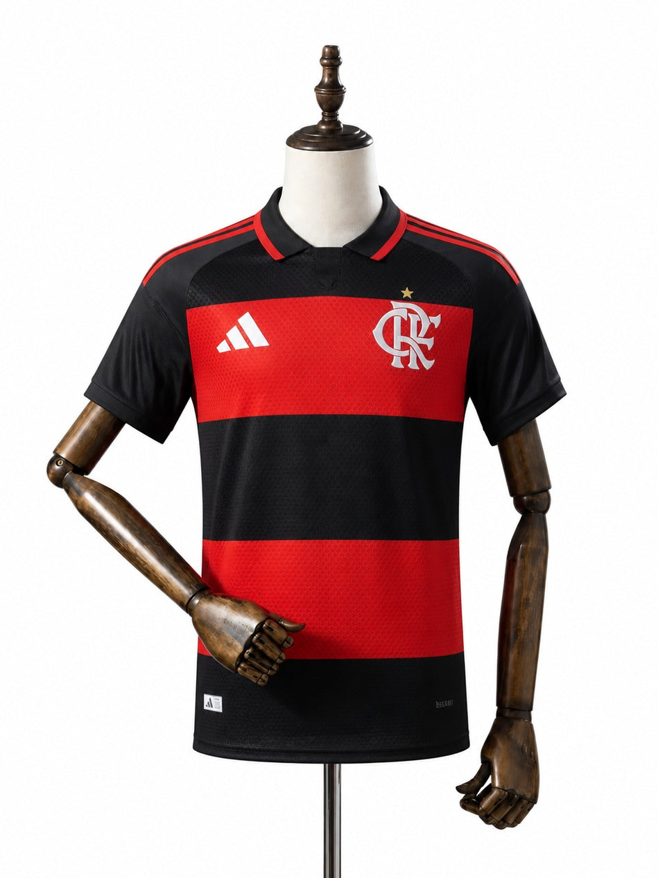 2026/27 Flamengo Home Player Version mannequin view 1 white background Passos Sports