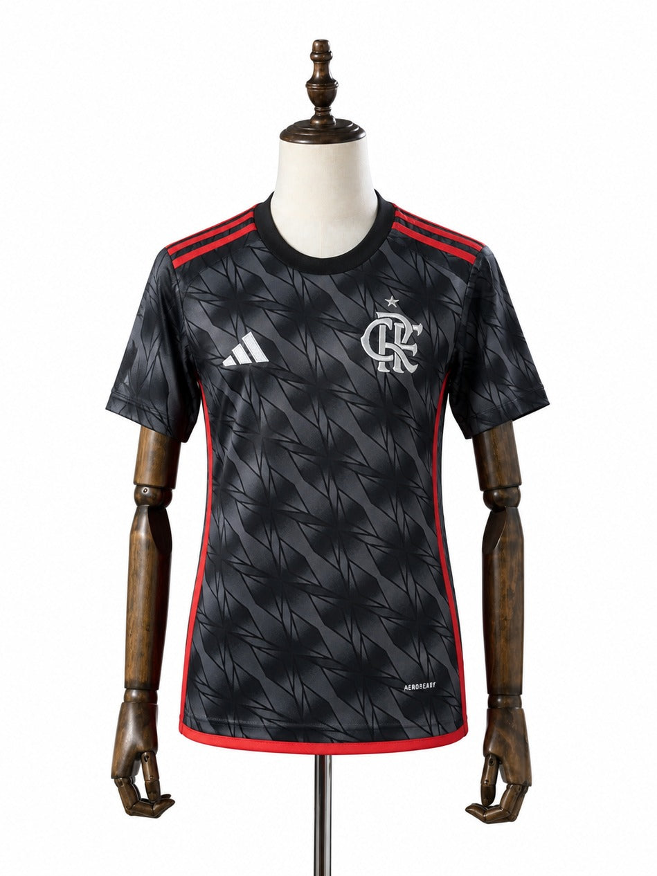 24/25 Flamengo Third Away Women Soccer jersey mannequin view 1 white background Passos Sports