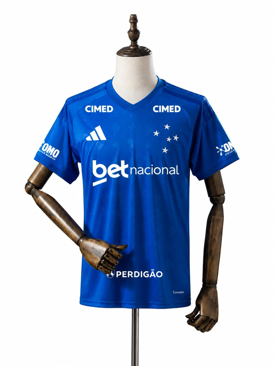Cruzeiro 2026/27 Home Soccer Jersey mannequin view 1 white background Passos Sports