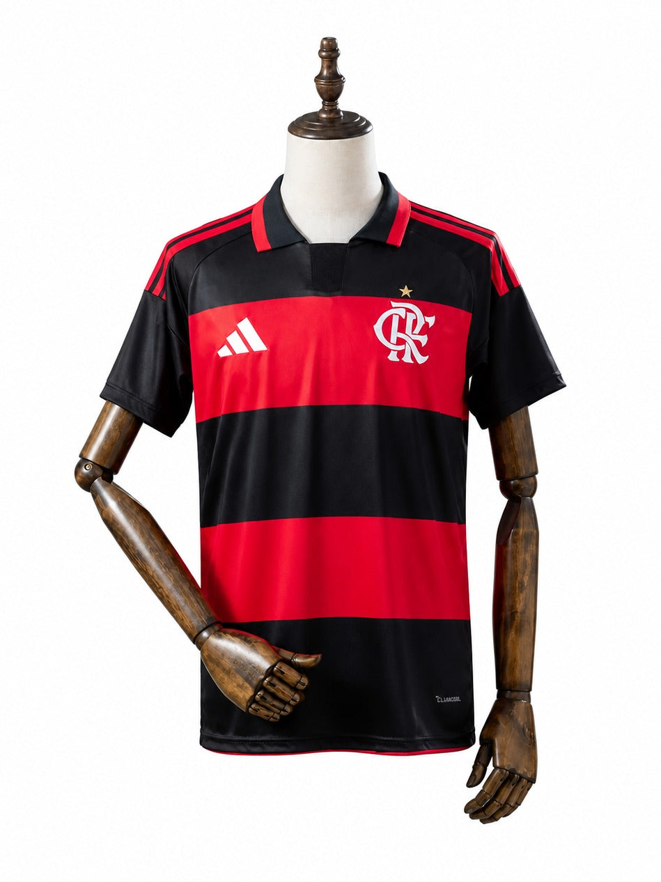 Flamengo 2026/27 Home Soccer Jersey mannequin view 1 white background Passos Sports