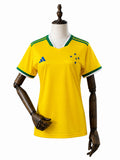 26/27 Cruzeiro Special Edition Women Yellow Jersey mannequin view 1 white background Passos Sports