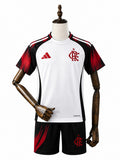 25/26 Flamengo kids kit Jersey mannequin view 1 white background Passos Sports