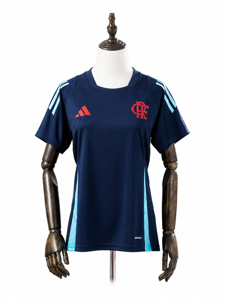 25/26 Flamengo Training Women Navy Blue Jersey mannequin view 1 white background Passos Sports