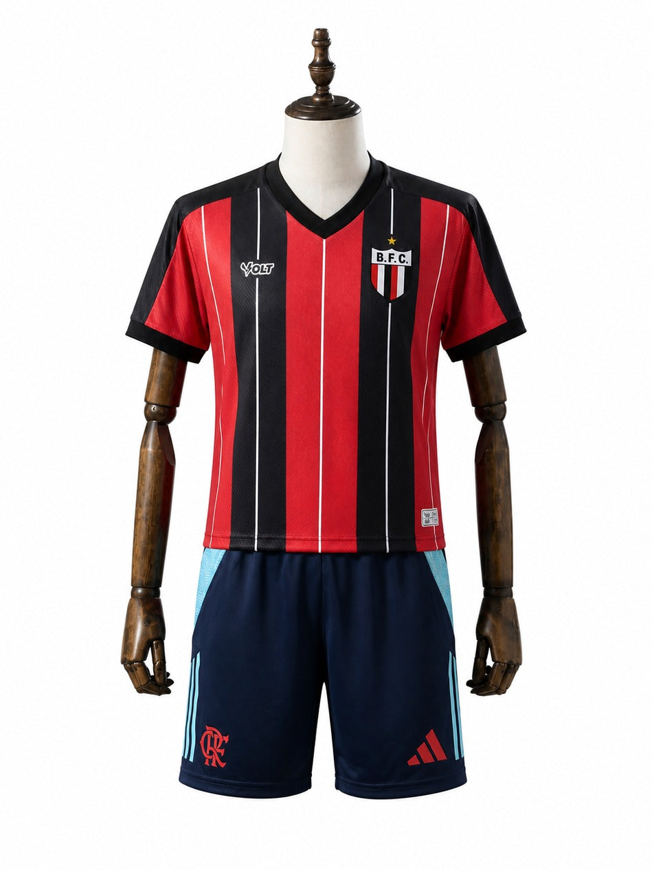 25/26 Flamengo Blue Player Shorts mannequin view 1 white background Passos Sports