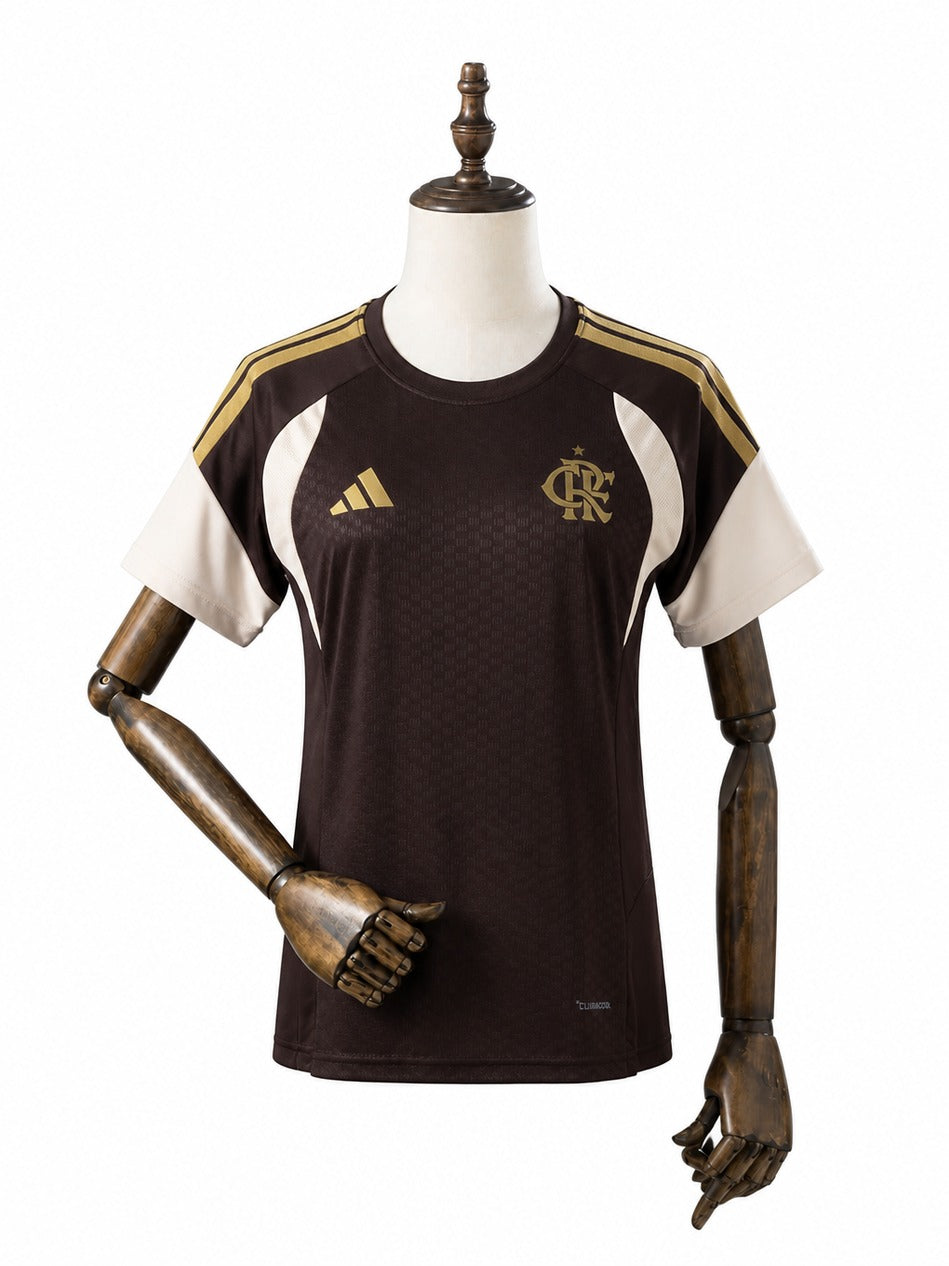 Flamengo 2026/27 Soccer Jersey Brown mannequin view 1 white background Passos Sports