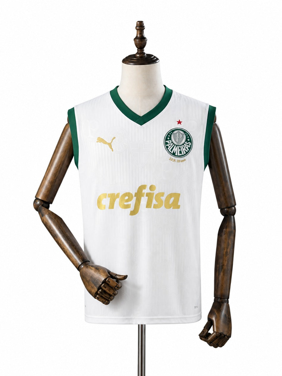 24/25 Palmeiras Away Vest Sleeveless Football Jersey mannequin view 1 white background Passos Sports