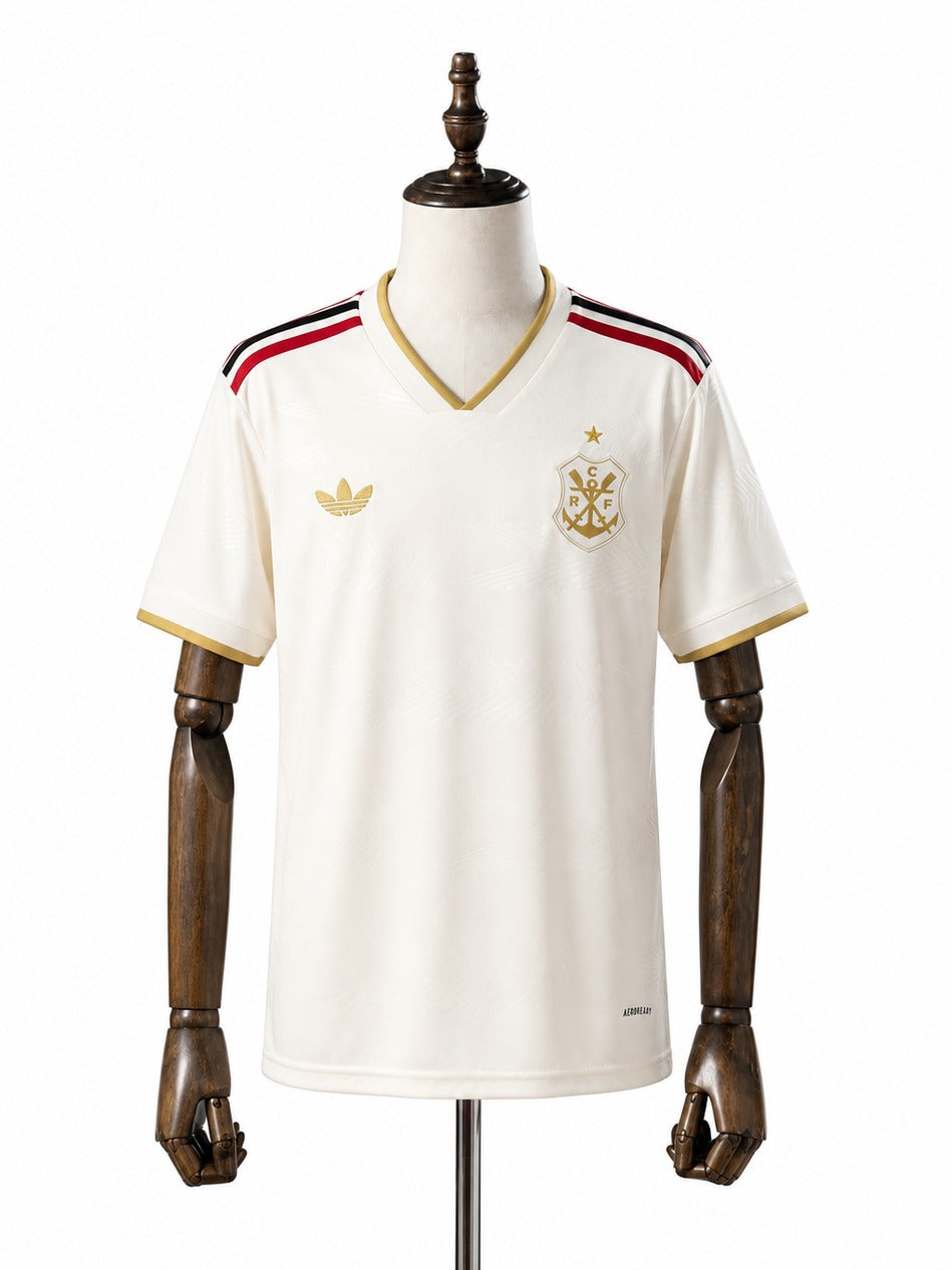 25/26 Flamengo third away all sponsors Soccer Jersey mannequin view 1 white background Passos Sports