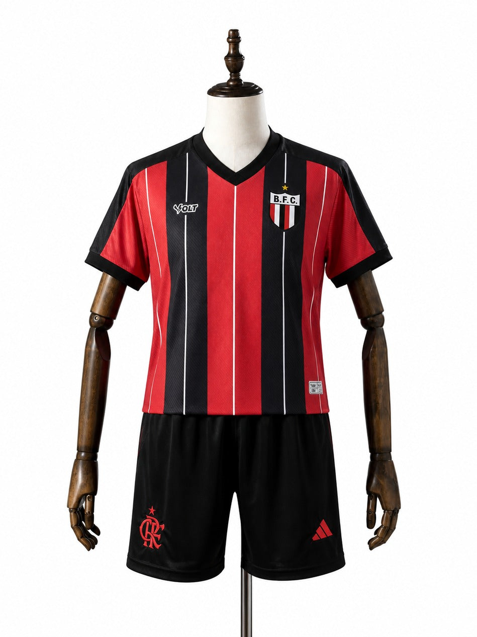 25/26 Flamengo Away Shorts mannequin view 1 white background Passos Sports