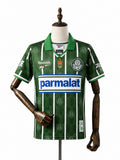 1996 Palmeiras Home Retro green soccer Jersey mannequin view 1 white background Passos Sports