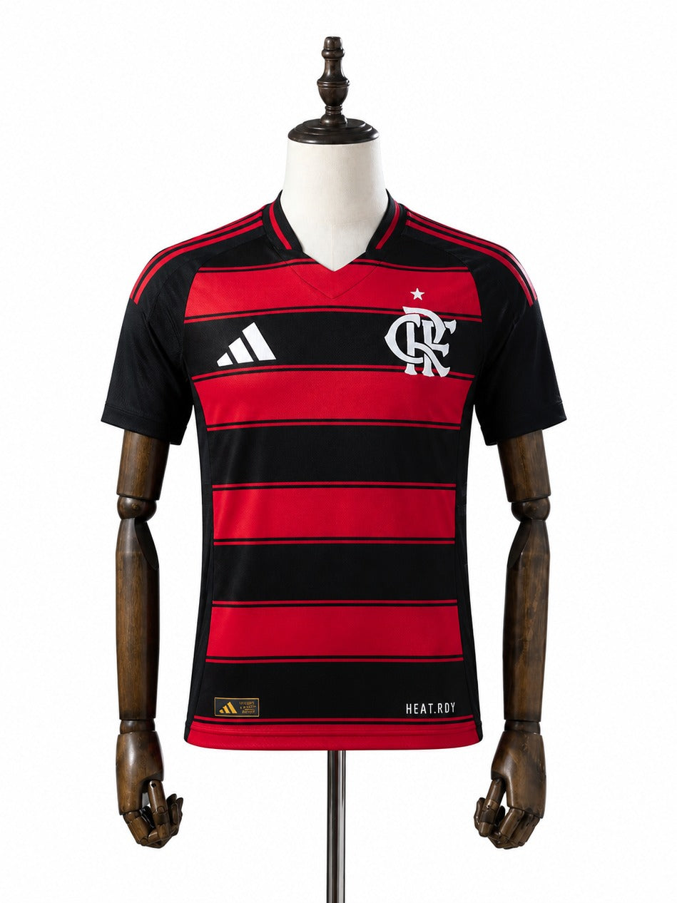 25/26 Flamengo Home Player Version Jersey mannequin view 1 white background Passos Sports