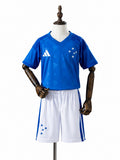 Cruzeiro 2026 Home Kids Kit Jersey mannequin view 1 white background Passos Sports