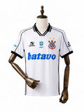 99/00 Corinthians Home Retro Soccer Jersey standard mannequin white background Passos Sports image 1