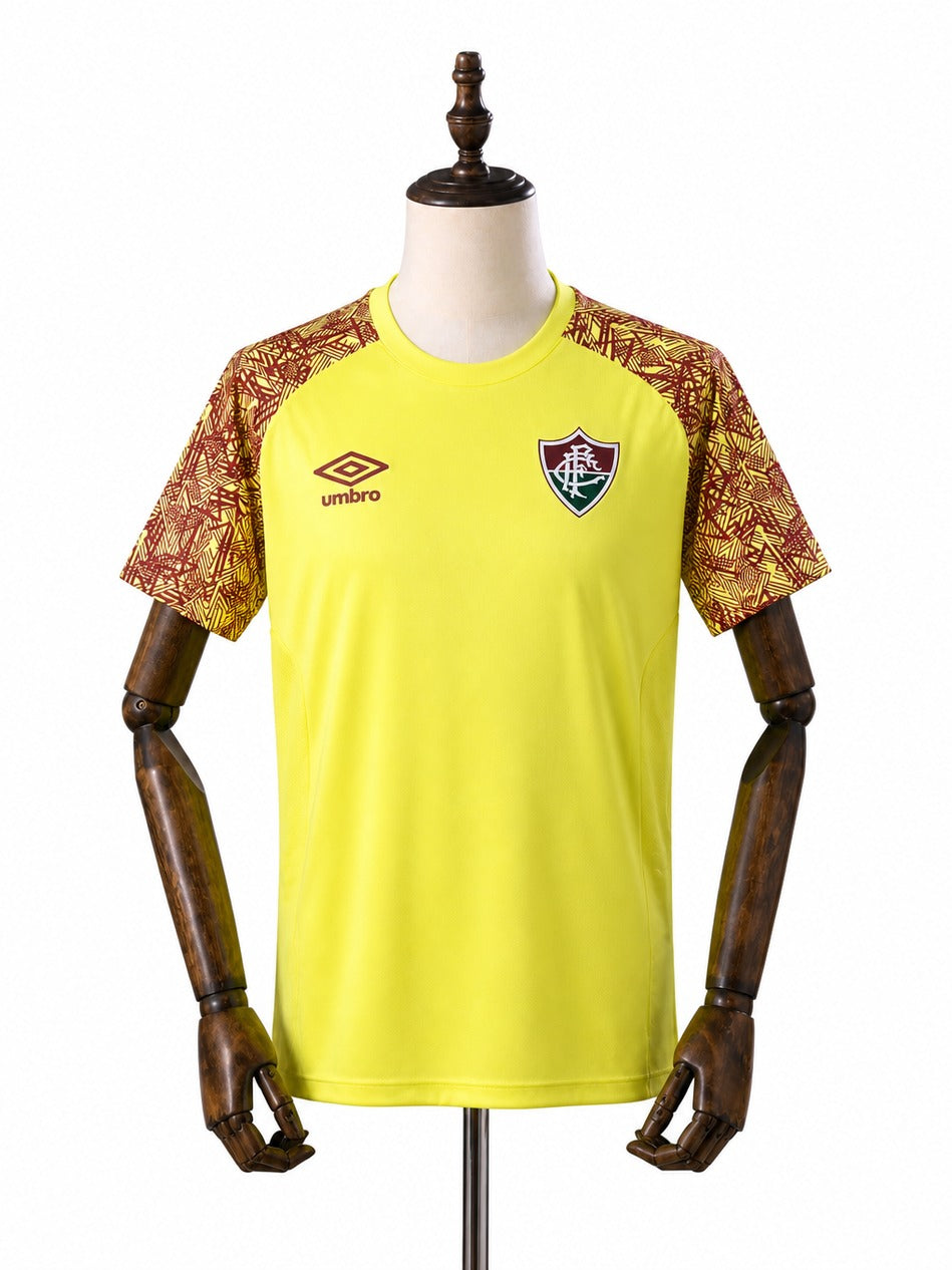 24/25 Atletico Mineiro Goalkeeper Yellow jersey mannequin view 1 white background Passos Sports