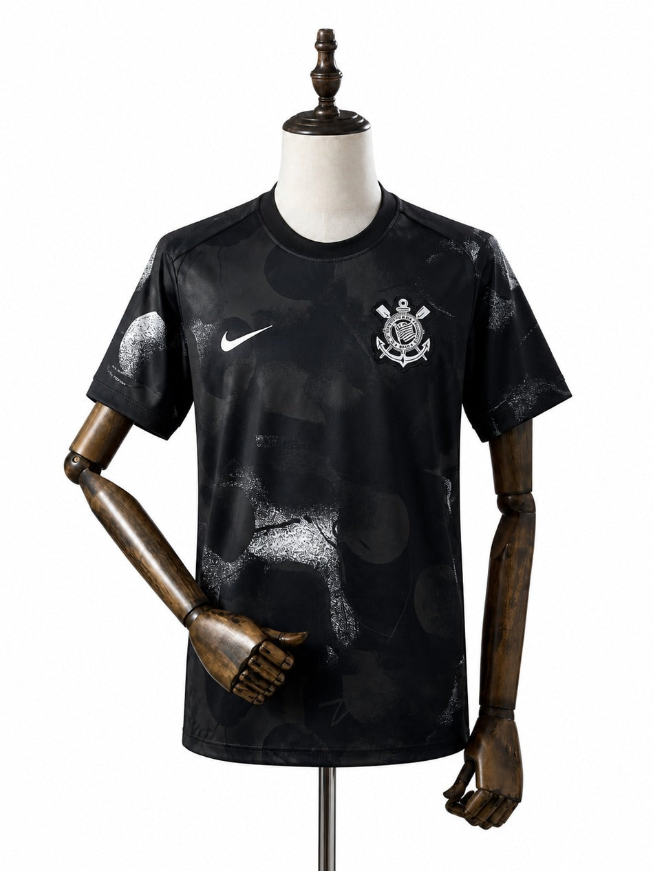 25/26 Corinthians training suit soccer jersey standard mannequin white background Passos Sports image 1