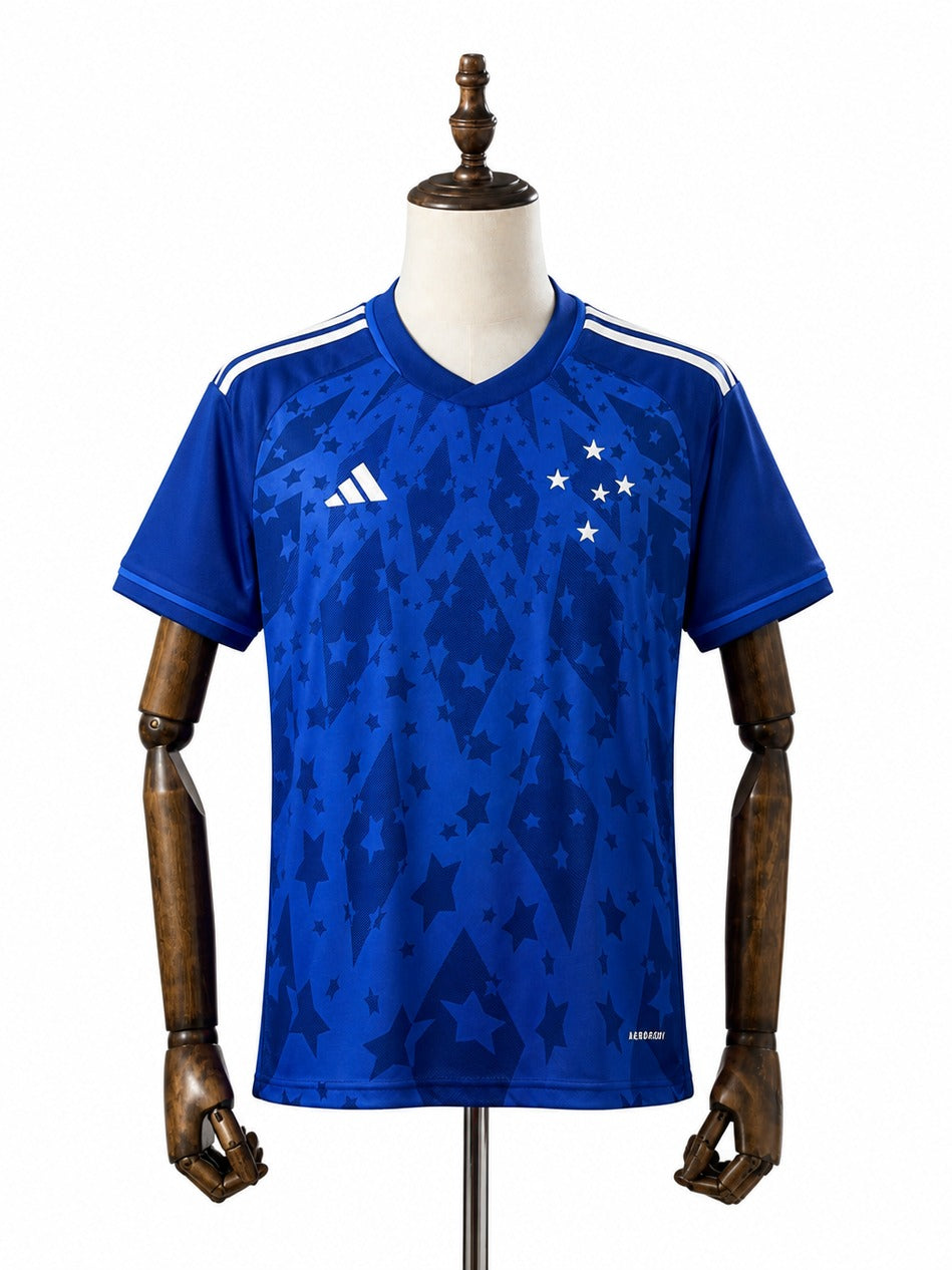 24/25 Cruzeiro Home soccer jersey mannequin view 1 white background Passos Sports